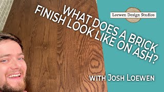 Brick Finish On An Ash Table - A Perfect Combo