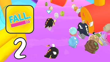Fall.io - Race of Dino - ‏‏Gameplay walkthrough Part 2 (iOS, Android)