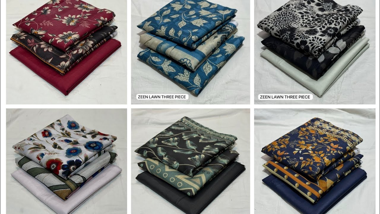 ZEEN ORIGINAL 3PC🌹PRINTED LAWN SHIRT🌹PRINTED VOIL LAWN DUPATTA🌹 CAMBRIC TROUSER🌹