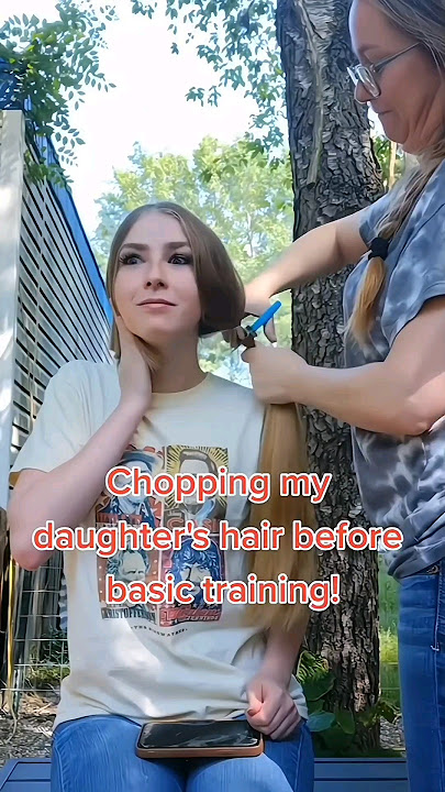 😱Woman joining army and cutting her long hair!