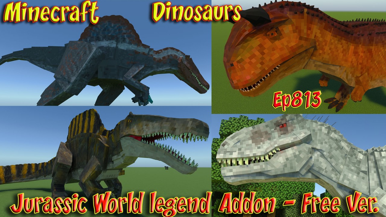 Jurassic World legend Addon | Free Version Legend Addon by Toi