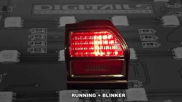 1969 Chevy Chevelle DIGI TAILS LED Taillight Panels in stock housing