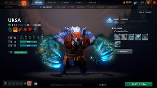 Ursa - Unusual Claws of the Crystal Drift (Frostbloom) rarest Dota 2 skins 4K