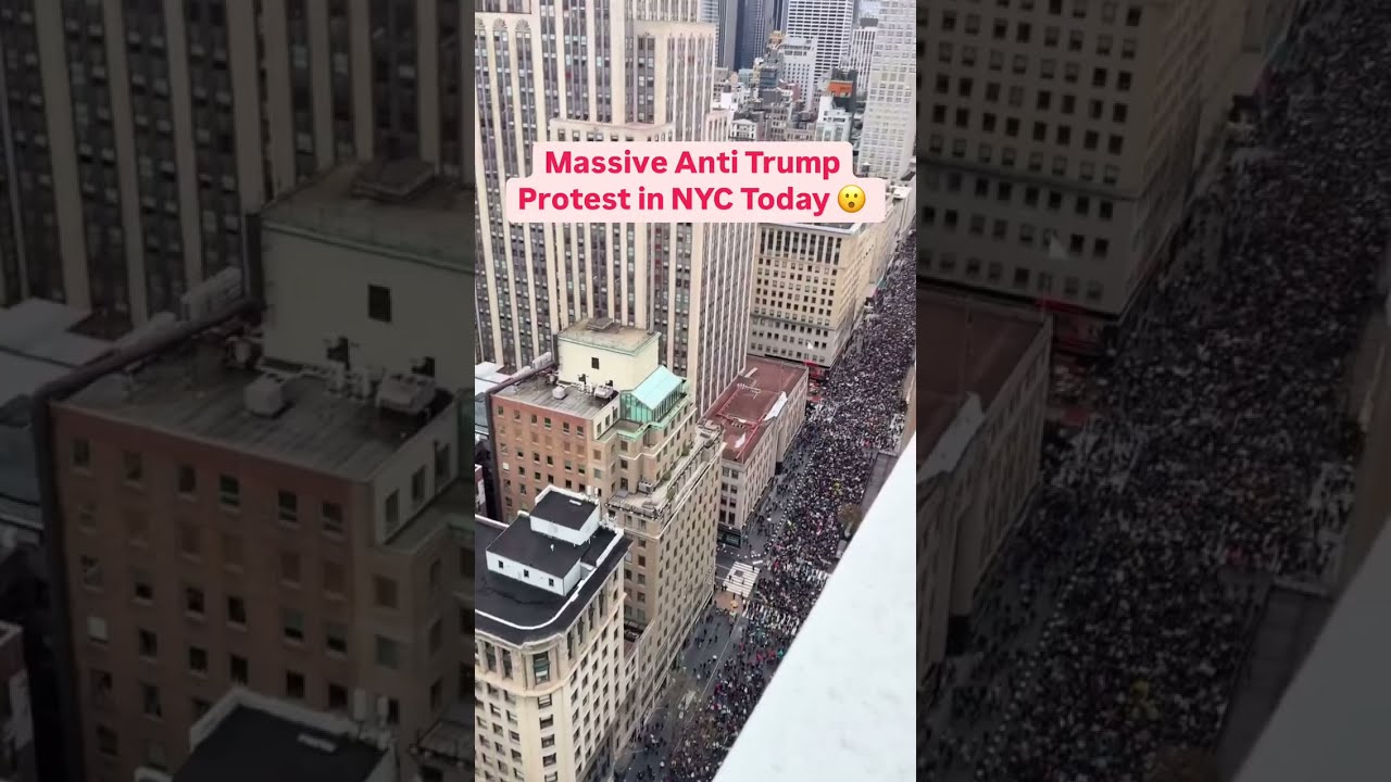 Interesting Protest In New York Anti Trump Rally 