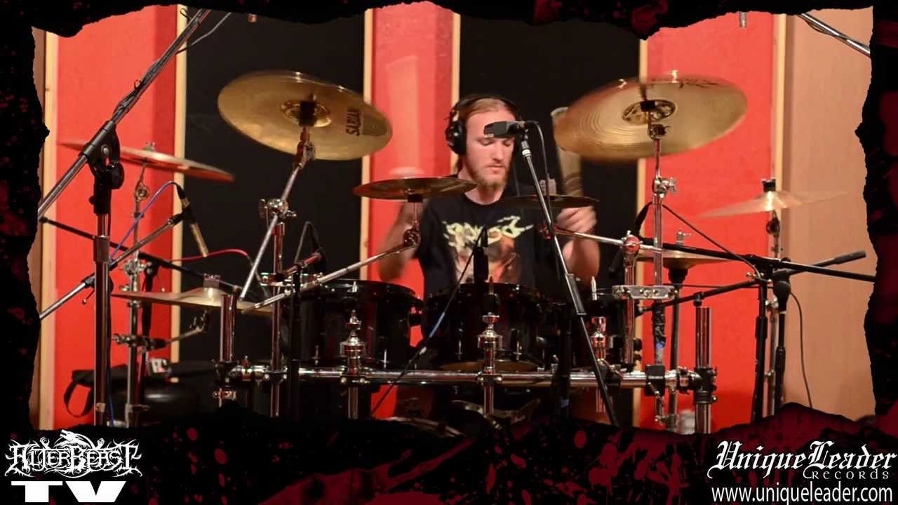 ALTERBEAST drum recording Castle Ultimate Studios