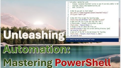 Unleashing Automation: Mastering PowerShell