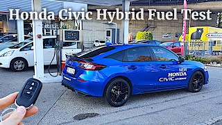 I've drive new Honda Civic Hybrid economical as possible | The fuel consumption is impressive