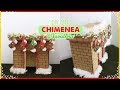 DIY MINI chimenea navideña // hecha con carton // Fireplace