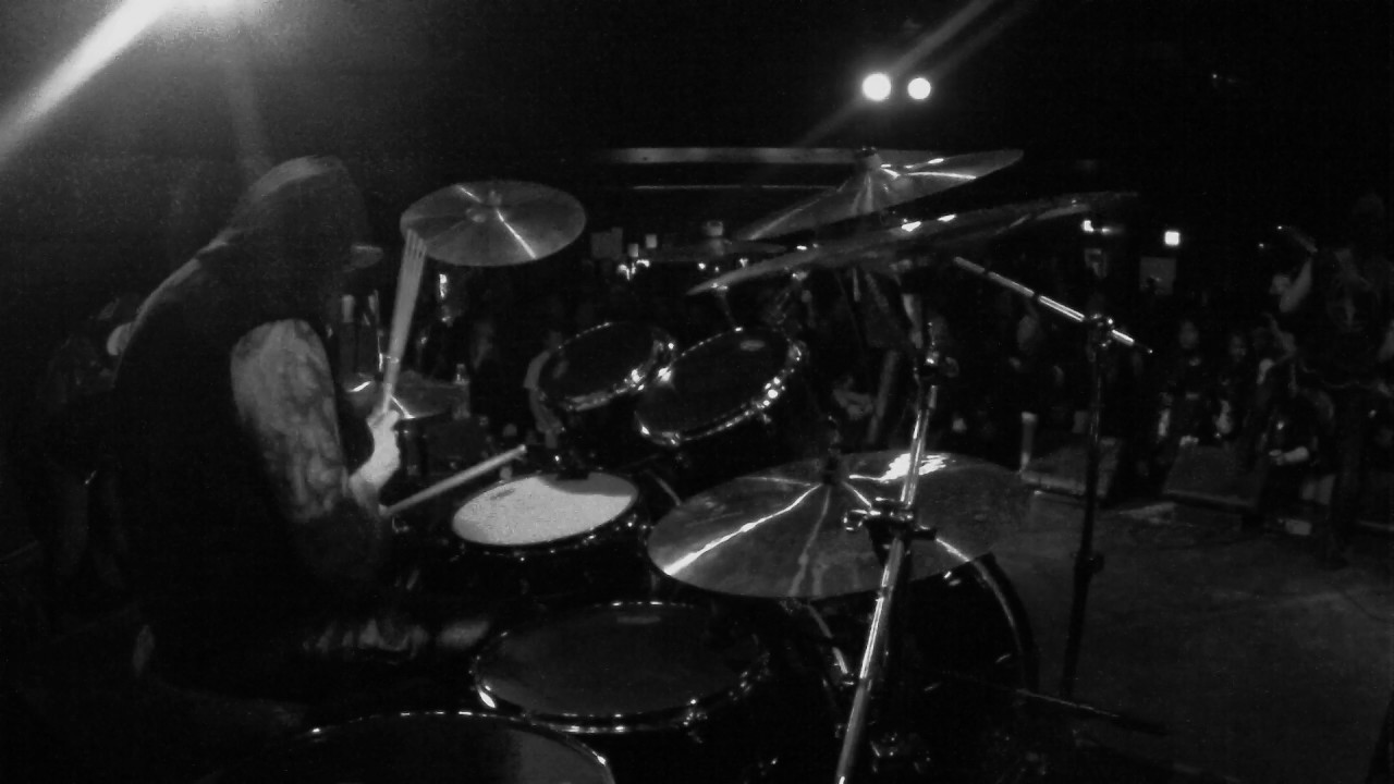 Archgoat - VnoM Drum Cam - pt 1 live at The Roxy Theater 2/22/2017