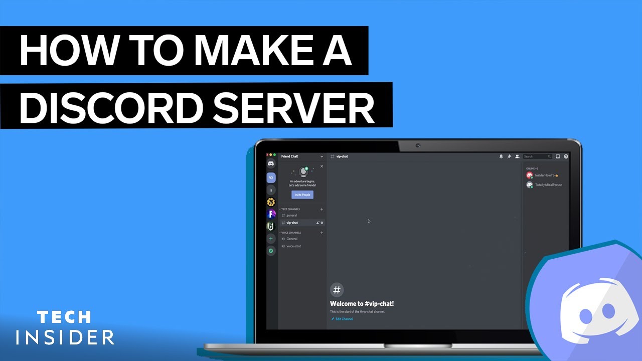 How To Make A Discord Server - Youtube