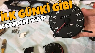 ARABADAKİ GÖSTERGE KADRAN TEMİZLİĞİ İLE İLK GÜN Kİ GİBİ AYDINLATMA / NASIL YAPILIR ? DETAYLI ANLATIM