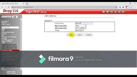 How to block filter Facebook and YouTube via content filtering on DrayTek