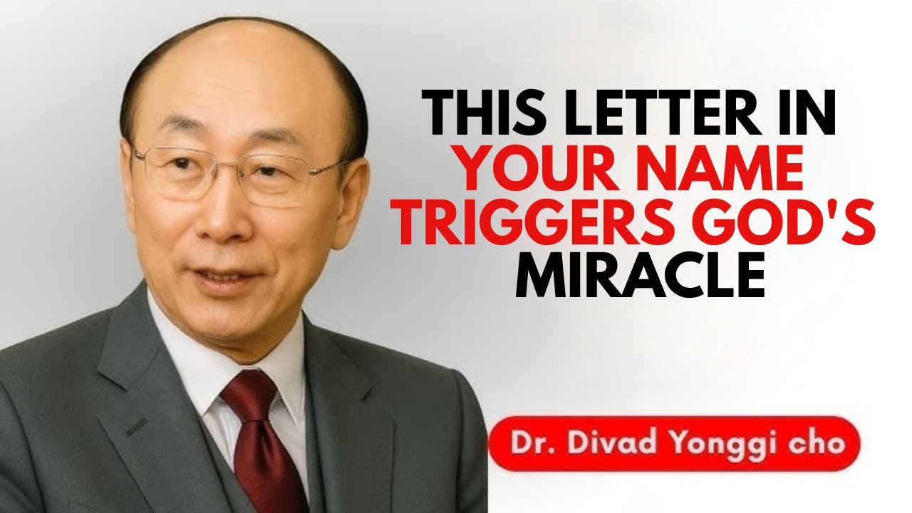 This One Letter in Your Name Unlocks God’s Miracle Today | Dr. Yonggi Cho Style