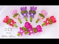 МИНИ-ЗАЖИМЫ С ЦВЕТАМИ, МК / DIY RIBBON FLOWERS HAIRCLIPS