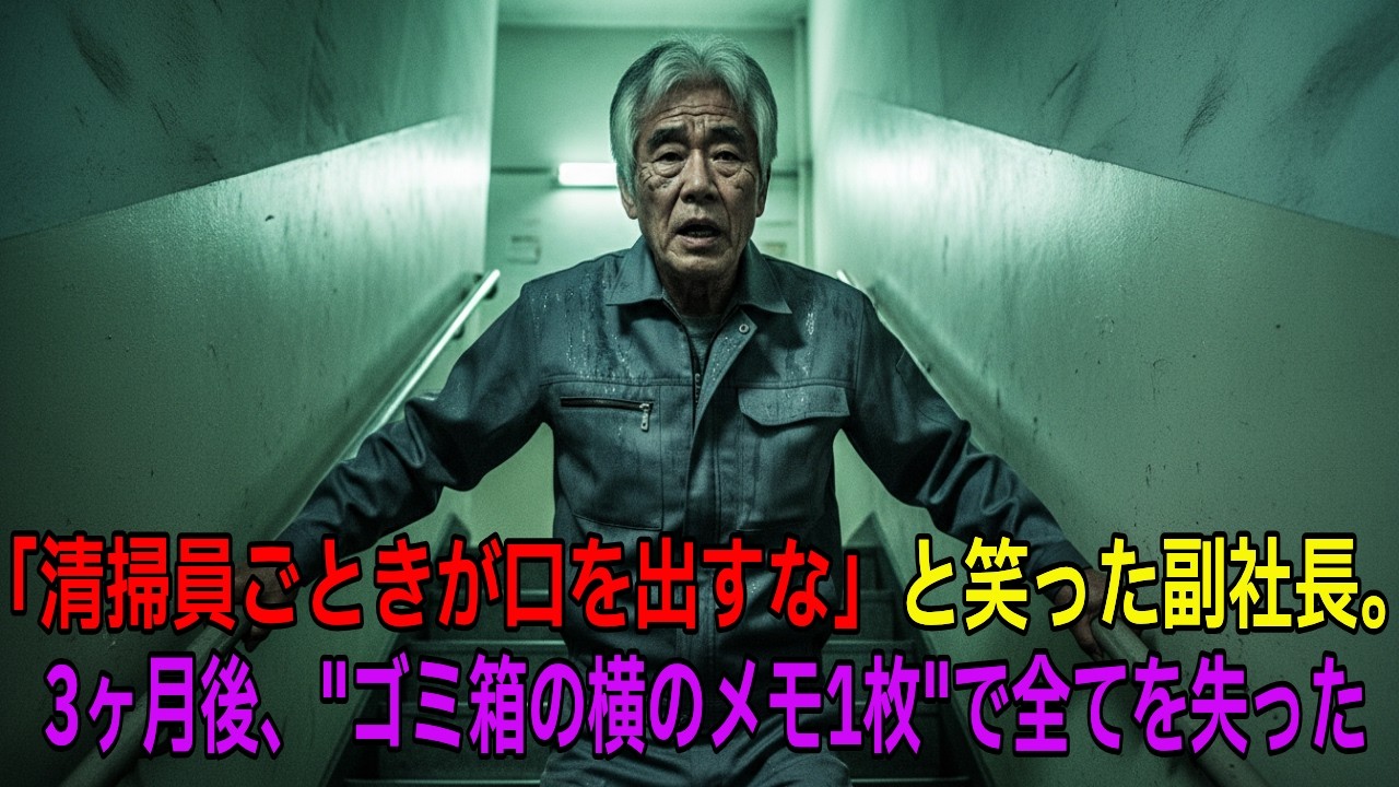「会長、これ…盗聴です」深夜のオフィスで清掃員が見つけた