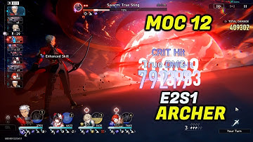 E2S1 Archer is INSANE | MOC 12 (1 Cycle) | Honkai Star Rail 3.4