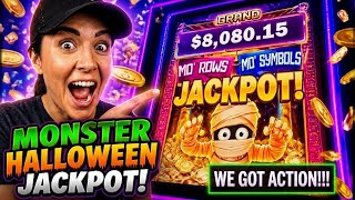 WE HIT MONSTER HALLOWEEN JACKPOTS on Mo' Mo' Mo' Mummy! #slot #casino #jackpot #slotmachine #momummy
