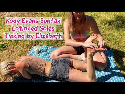 Kody Evans Suntan Lotioned Soles Tickling by Elizabeth