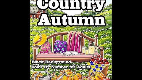 Country Autumn Color By Number Coloring Book for Adults - Color Questopia FLIP THROUGH