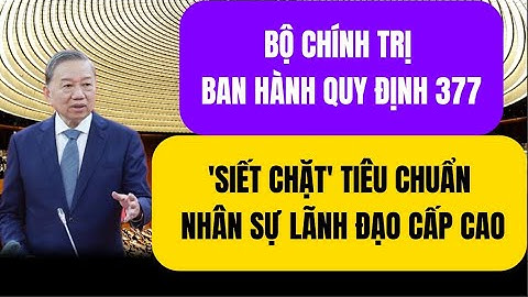 Quy Định 377 Ra Mắt: Bộ Chính Trị 