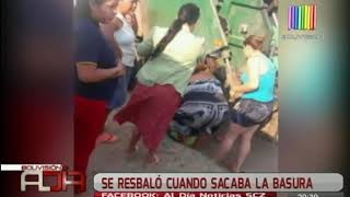 Mujer murió tras ser atropellada por camión