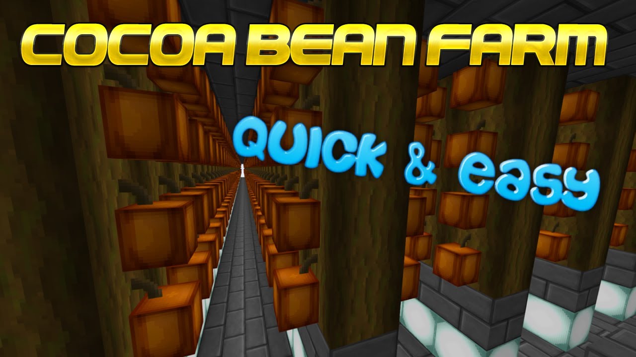 (Tutorial) How To Build A Cocoa Bean Farm In Hypixel Skyblock
