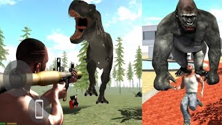 New School 😂 Funny Gameplay | Jurassic Park Dinosaur + King Kong | Indian Bikes Driving 3D screenshot 3