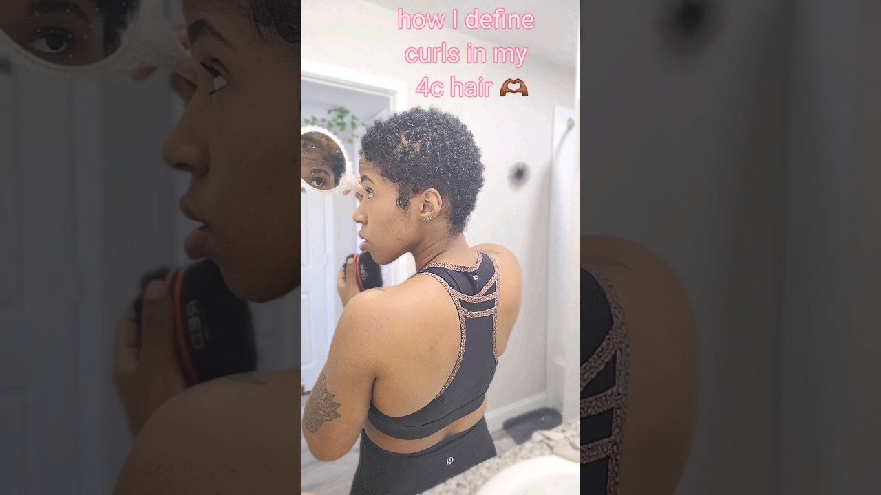 define curls in 4c hair 💓 