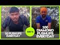 100 diamond pushupshow to do it day 5 shortviral motivation shortstrending fun