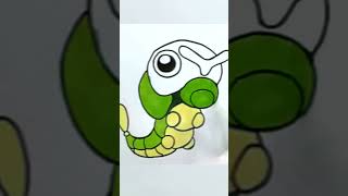 Coloring Caterpie #10 #shorts