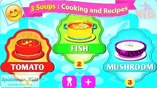 GAME FOR BABY LEARN COOKING Soup Baking Lesson 😊 COOKING GAMES FOR KIDS So Easy So Cute screenshot 4