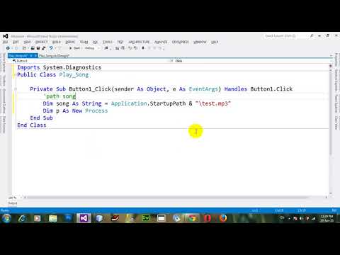 How to Play mp3 or wmv audio files in VB NET 2012