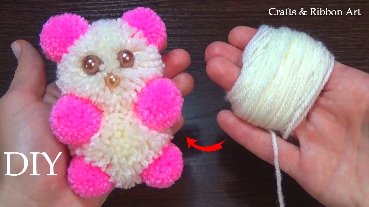 amazing-teddy-bear-making-idea-with-wool-super-easy-teddy-make-at