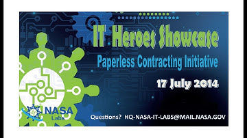 IT Heroes Showcase: Paperless Contracting Initiative at Jet Propulsion Laboratory (JPL)