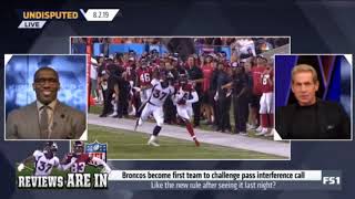 Broncos become first team to challenge pass interference call | Undisputed