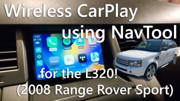 NavTool running wireless CarPlay on a 2008 Range Rover Sport L320