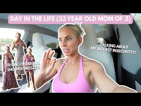 Trying on bridal shower dresses + I have NEVER told anyone this! / DAY IN THE LIFE OF A MOM OF 2