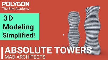 Rhino Architecture 3D Modeling Simplified (Form Finding Series): Absolute Towers by MAD Architects