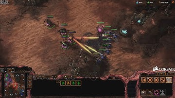 ZvT 4 queen drop ravager ling all in | PiG