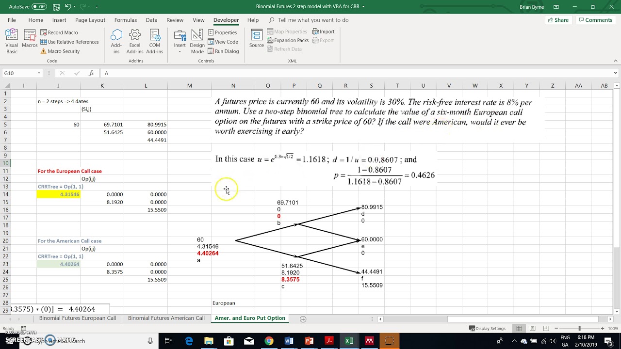 Valuation of futures options using binomial trees 4