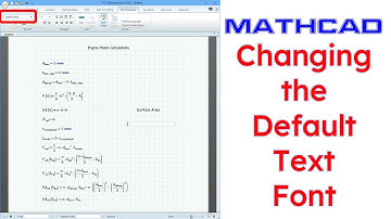 PTC Mathcad Prime - Setting the Text Default Font #Shorts