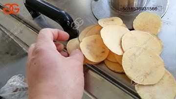 Sweet potato cassava chips slice cutting machine