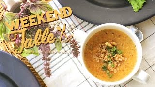 木の実がのったチーズスープ - Tree nuts Cheese soup - 【WEEKEND TABLE】