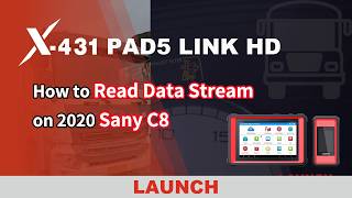 X-431 Pad5 Link Hd Read Data Stream On 2020 Sany Launch
