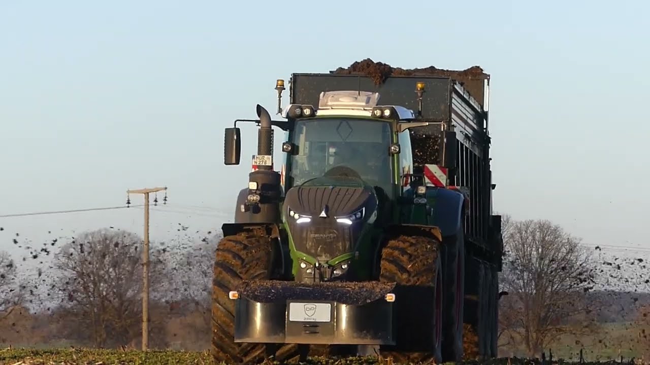 Agrarlohn Müritz, FENDT 1050 ,TEBBE, CLAAS Torion 1914 - Mist streuen 2022 // spread manure 2022