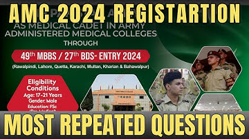 AMC 2024 Registration | Army Medical College Initial Test Preparation | How to Pass AMC Initial Test