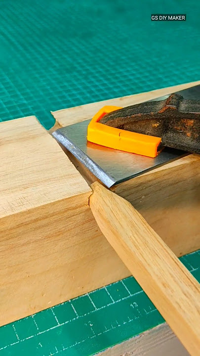 Diy Dowel Jig From Plane Blade #woodworking #dowel #making #shorts