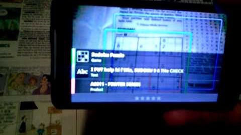 Google Goggles - demo of solving a Sudoku puzzle