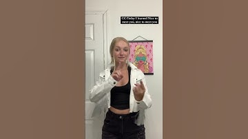 Nice to meet you in ASL (Not a Teacher) #americansignlanguage #signlanguage #asl #educational