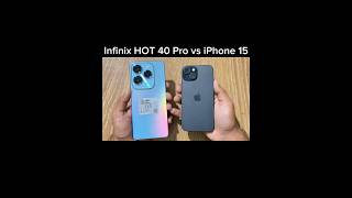 Infinix Hot 40 Pro vs iPhone 15 Bootup test